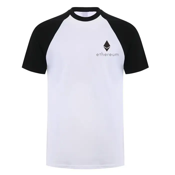 Crypto-monnaie Ethereum t-shirts homme Crypto t-shirt décontracté à manches courtes dessus frais ETH argent
