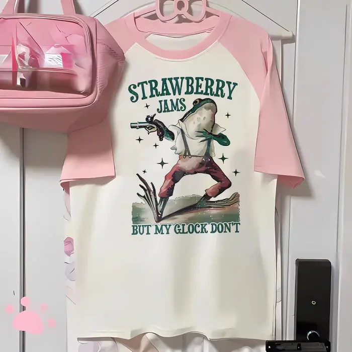 Fraise t-shirts femmes imprimé design vêtements actifs tenue décontracté t-shirt femme années 2000