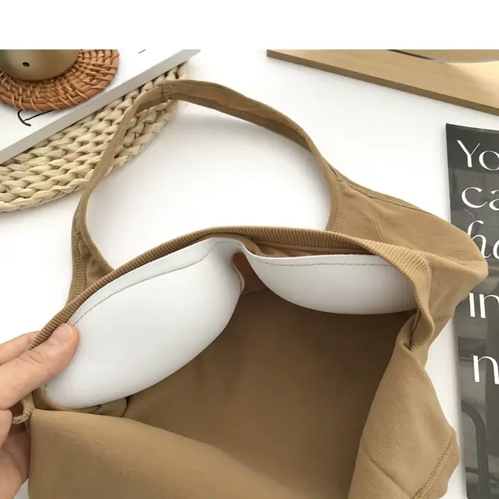 Haut à licou en polyamide précieux pour femme, nouveau