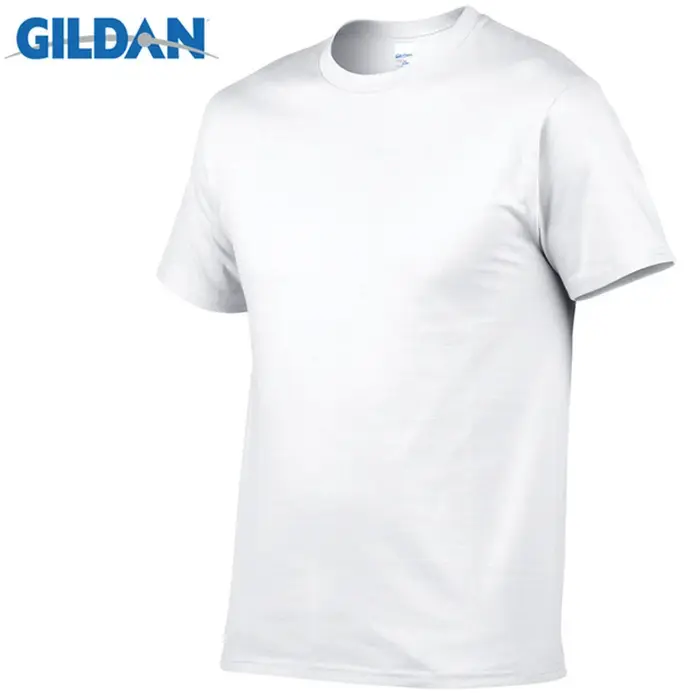 Gildan-T-Shirt à manches courtes pour homme, 100% coton, résistant, confortable et respirant, vêteme