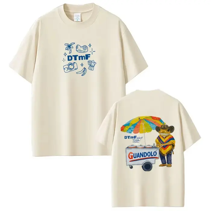 T-shirt Rapper Bad Bunny Debi Tirar Mas Fotos DTMF World Tour 2026 – Vêtements Homme Femme Mode Hip 