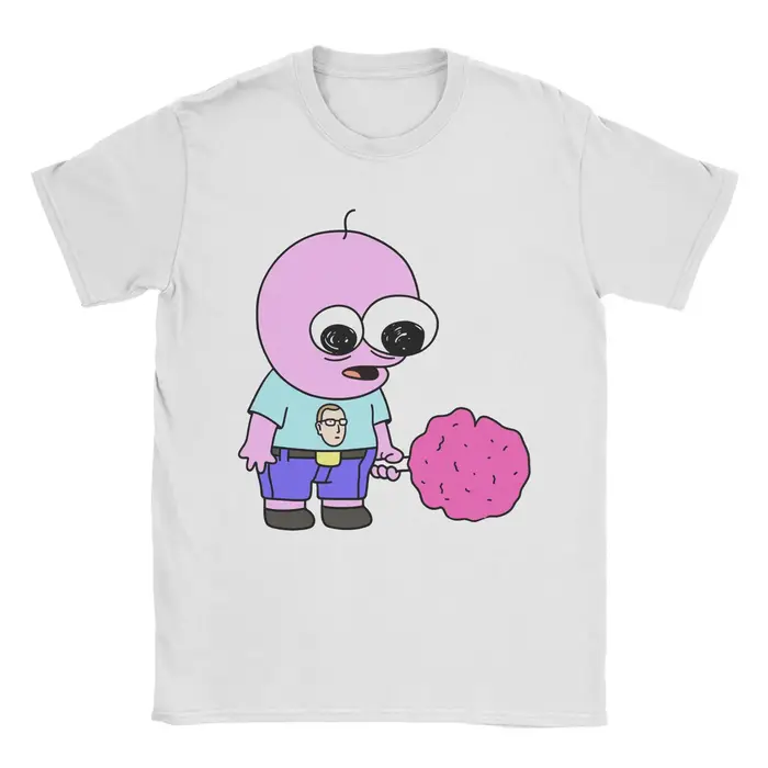 Smiling Friends Glep Flowers T-shirt en coton pour hommes