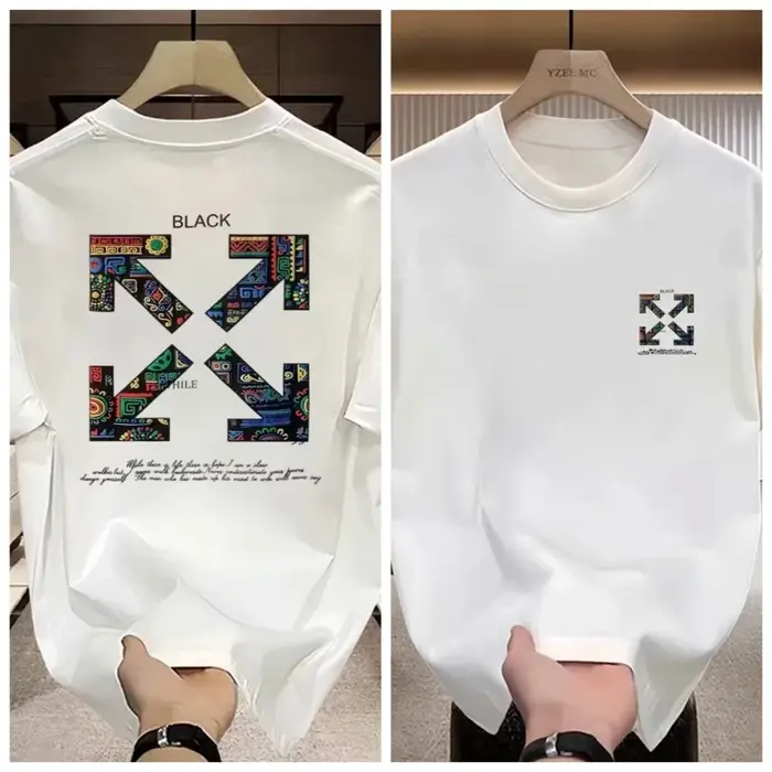 Nouveau t-shirt imprimé tendance 2026 à lettres amples