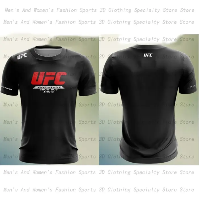 2025 été UFC bataille séchage rapide respirant T-shirt 3D combat à manches courtes haut nouveaux hom