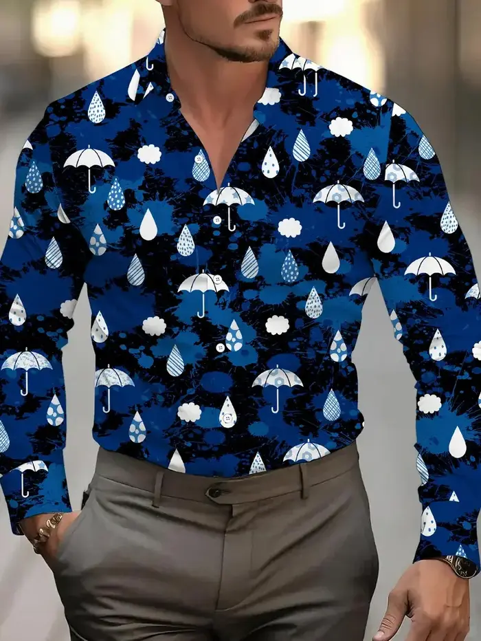 Chemise à manches longues pour hommes