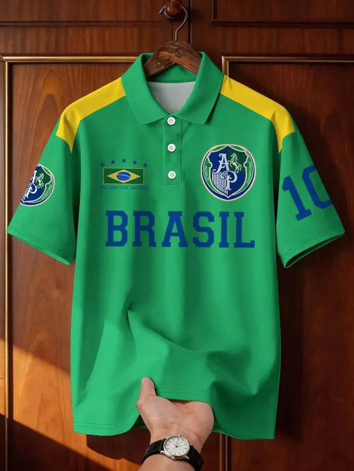 Polo de rugby brésilien rétro