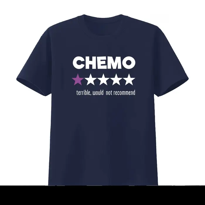 T-shirt humoristique pour la chimiothérapie avec motif étoile pour les survivants du cancer, recomma