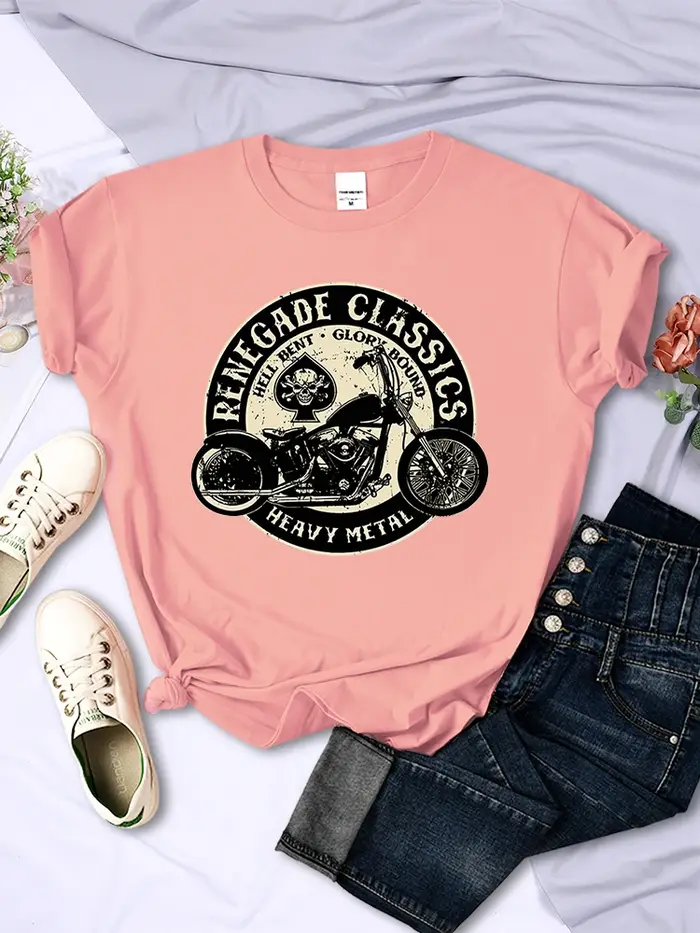 T-Shirt Manches Courtes pour Femme, Vêtement de Luxe, Mode Coréenne, Été, Hip Hop, Renegade Irritati