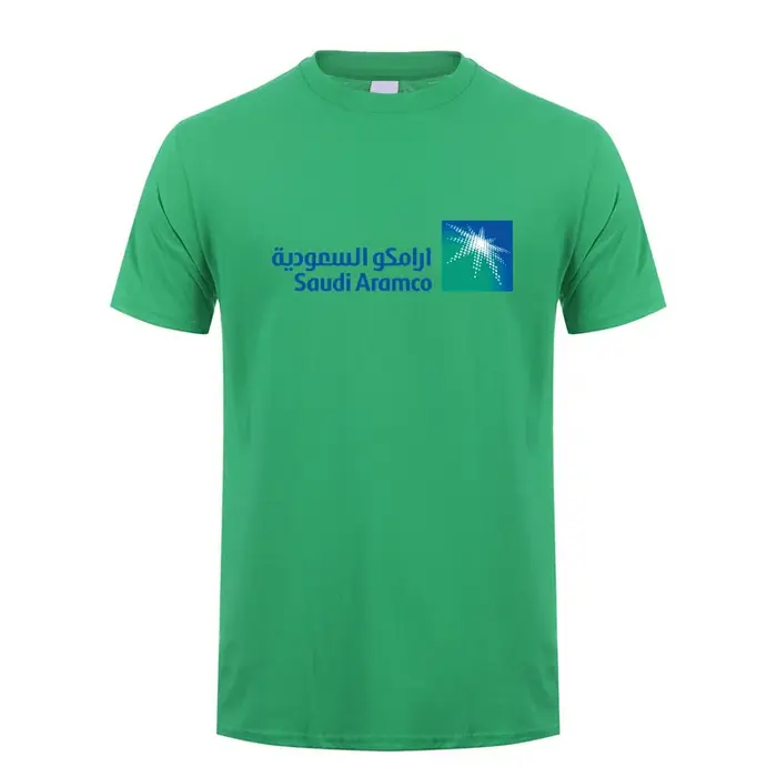 Saudi Aramco T Shirt Hommes Coton Économie À Manches Courtes Cadeau Unisexe Y-Tee Homme Vêtements LH