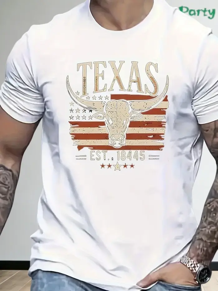 T-shirts graphiques Texas Longhorn pour hommes