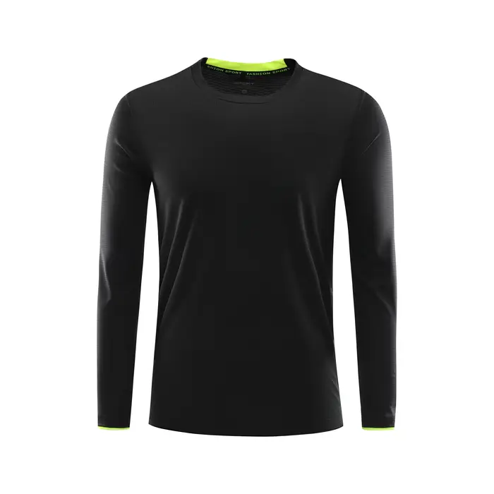 T-shirt de sport à manches longues à séchage rapide, logo personnalisé, conception d'impression, mar