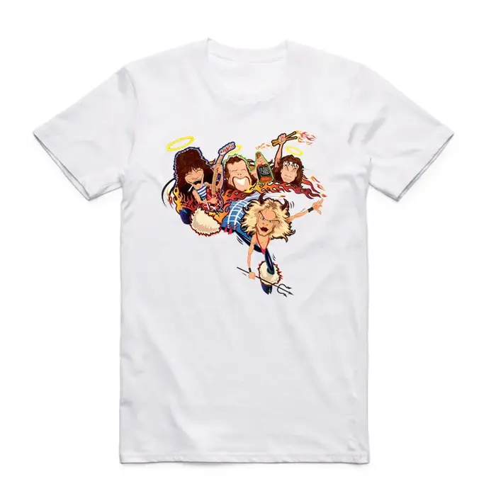 2019 hommes femmes imprimer Van Halen bande mode blanc T-shirt été col rond manches courtes T-shirt