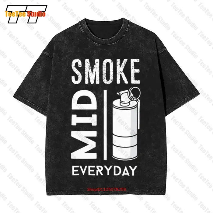Cs Go Gaming Smoke Mid Everyday Counter Strike T-Shirt surdimensionné Vintage OG9O