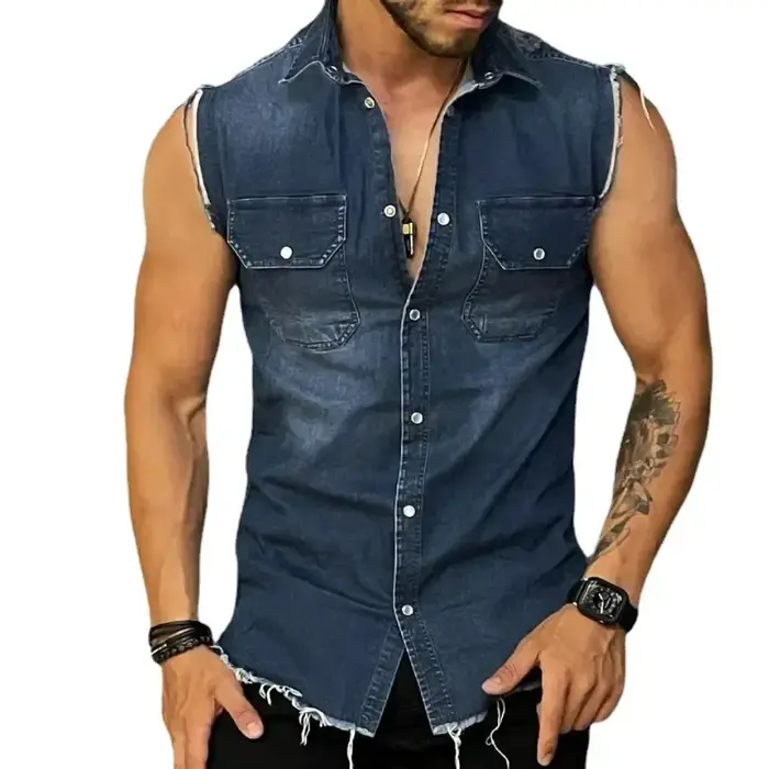 T-shirt en Denim pour hommes