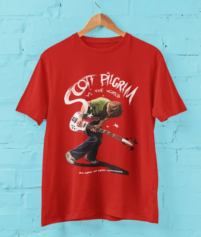 Scott Pilgrim contre. T-shirt imprimé The World Movie pour femmes
