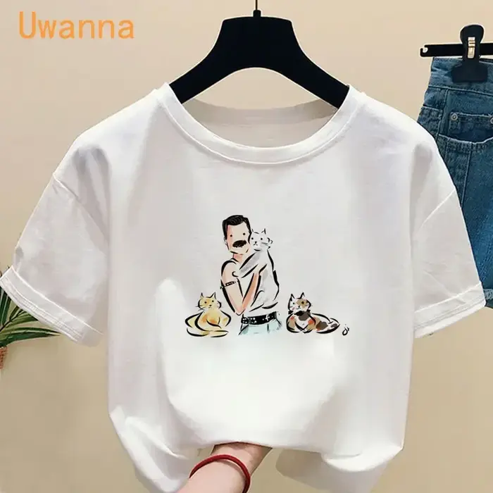 T-shirt Freddie Mercury à manches courtes pour femme