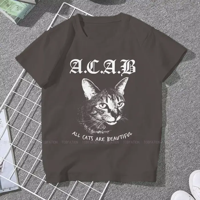 T-shirt «Street chats» 100% coton, ACAB essentiel, personnalisé, nouvelle tendance, vêtements