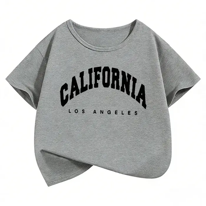 T-shirts imprimés avec la lettre California Los Angeles