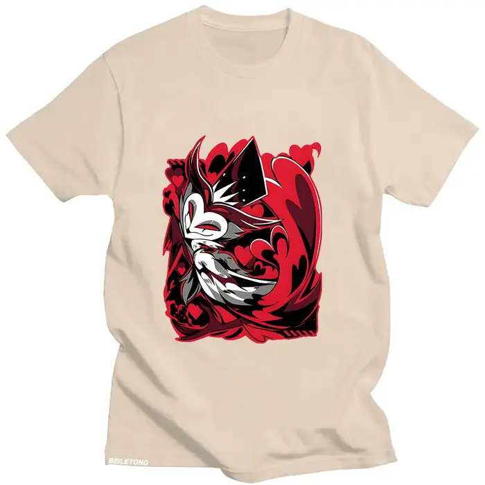 Helluva Boss T-shirt dessin animé imprimé Harajuku Kawaii