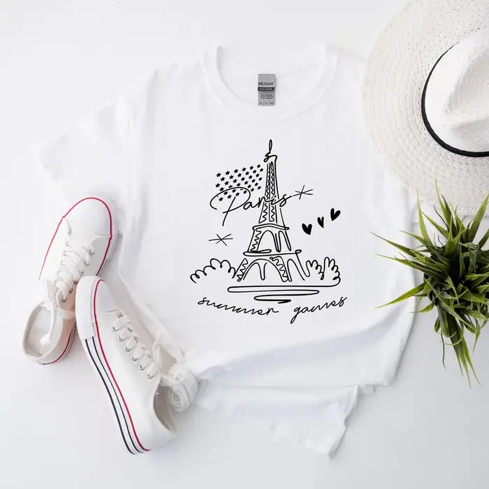 Tour Eiffel Chemise Paris Tshirt Roses roses Floral Tour Eiffel Vintage Paris Cadeaux Paris France S