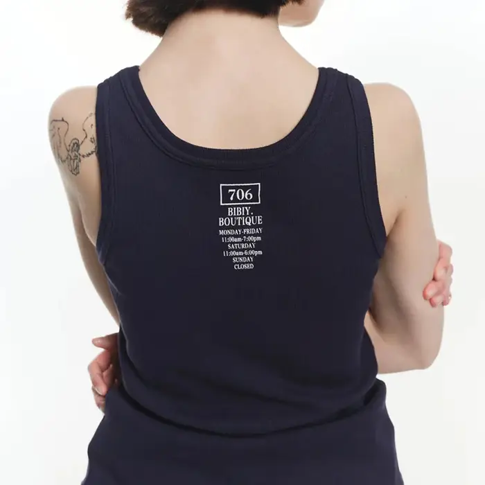 Style japonais mode doux lettre broderie Camis été 2025 filles coupe ajustée décontracté haut sans manches quotidien basique débardeur femmes