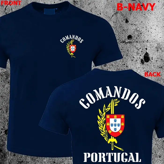 T-shirt militaire des forces spéciales de l'armée portugaise Commando Comandos du Portugal
