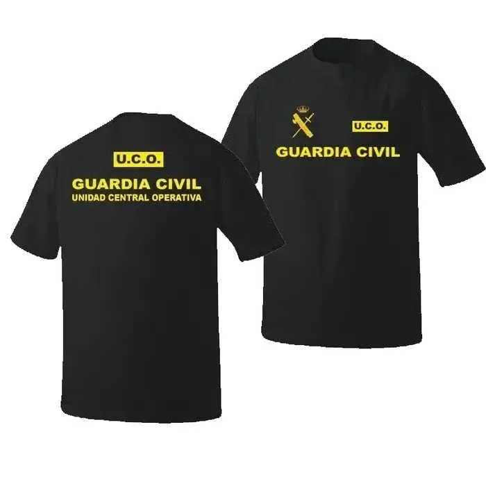 T-shirt UCO de la Garde Civile d'Espagne Unidad Central Operativa. T-shirts décontractés à manches courtes 100% coton
