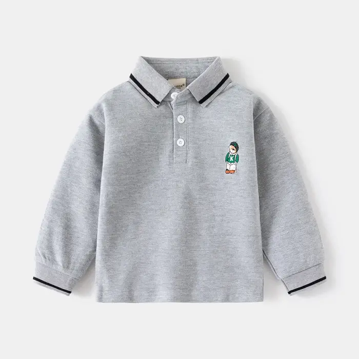 Polos à manches longues pour garçons