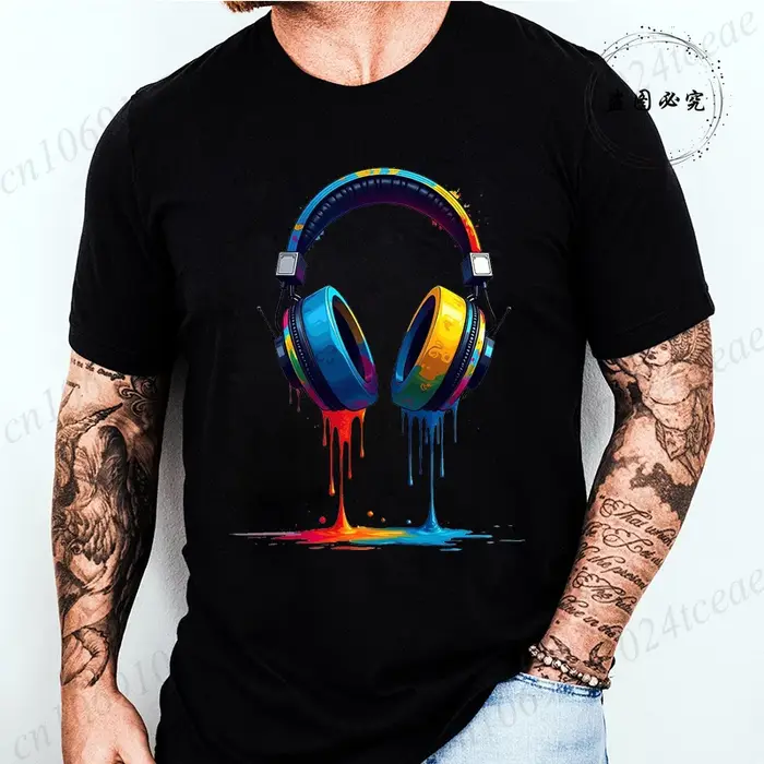 T-shirt décontracté à imprimé graphique pour hommes et femmes