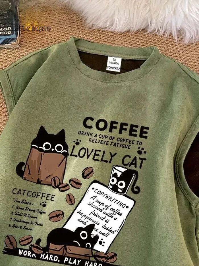 2025 café imprimé T-shirt pour hommes femmes