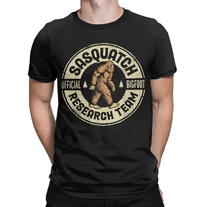 Streetwear t-shirt été Bigfoot équipe de recherche rétro Vintage Sasquatch t-shirts coton