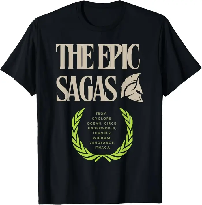 L'épique Sagas cadeau Odysseus Musical T-Shirt Design unisexe Streetwear coton été hommes haut pour 