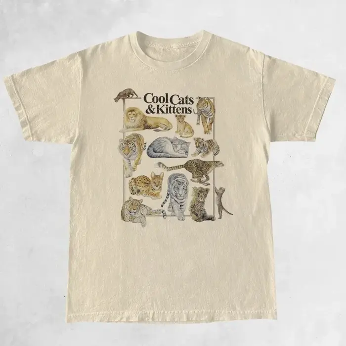 T-shirt graphique unisexe Chats and Kittens
