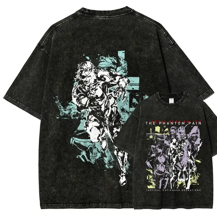 T-shirt délavé Metal Gear Solid