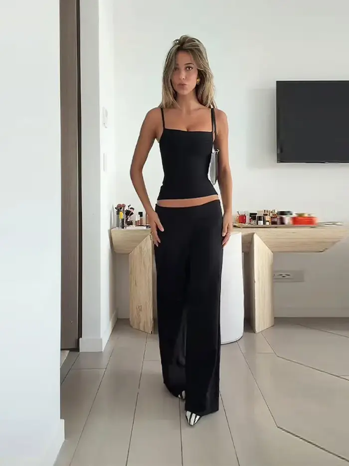 Débardeurs sexy rayés pour femmes
