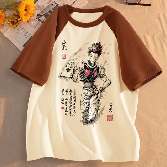 Hunter x Hunter chemise fille kawaii université numérique harajuku femmes années 2000 t-shirt respir