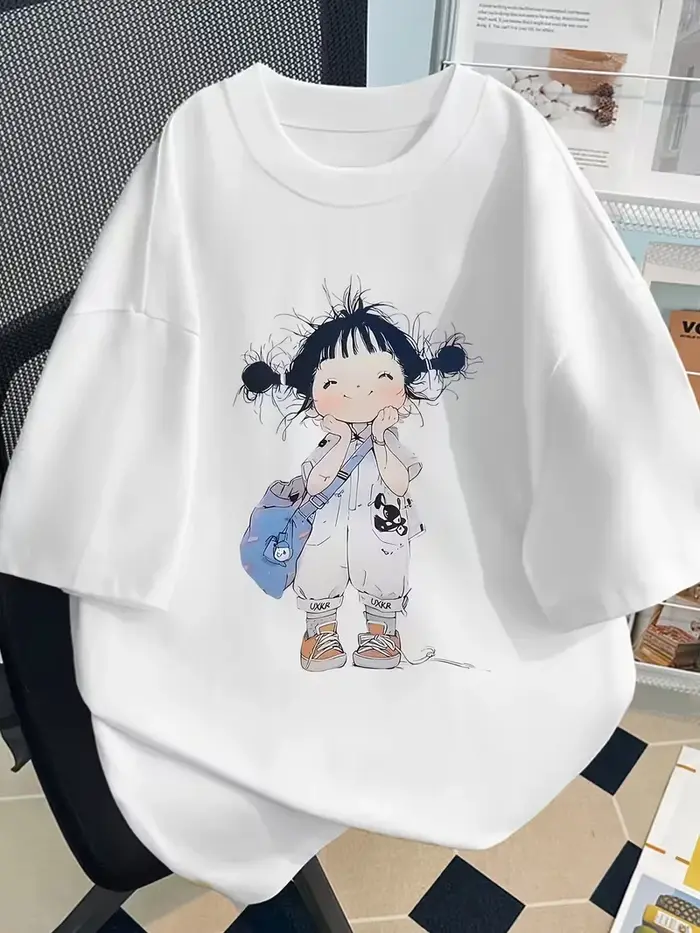 T-shirt pour femme avec illustration amusante de tournesol