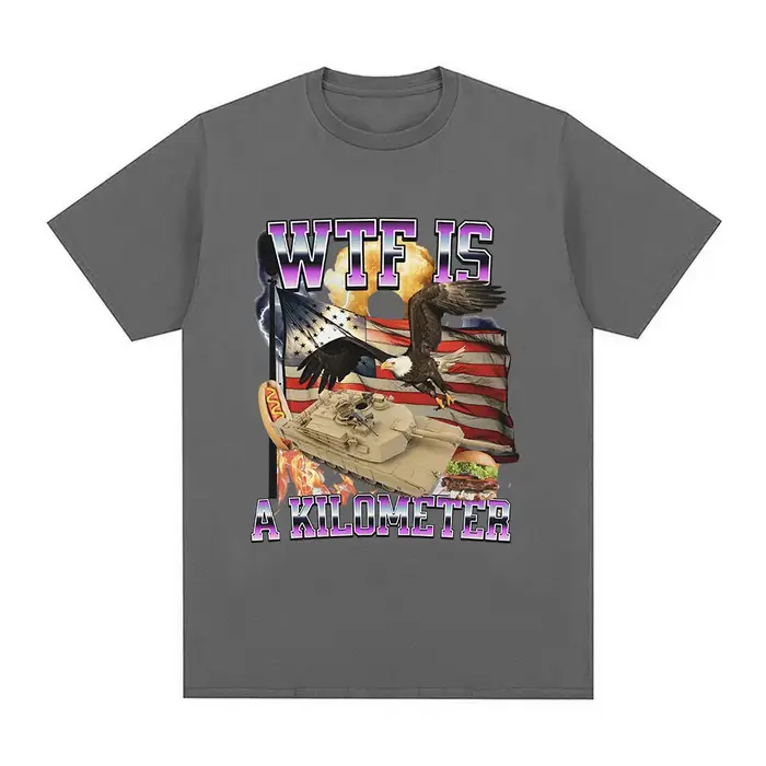Wtf Is A Kilometer Meme Graphic T-shirt pour homme