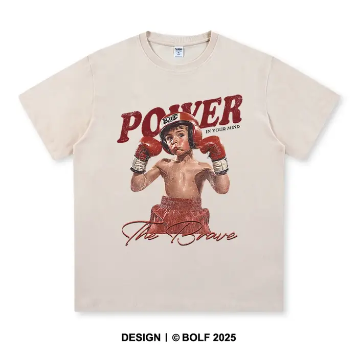 Boxe Gym Boy imprimé hommes femmes T-Shirt 100% coton surdimensionné graphique hauts t-shirts pour l'été