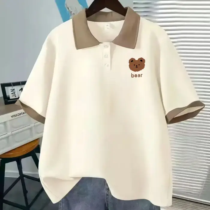 T-Shirt Polo japonais d'été à manches courtes