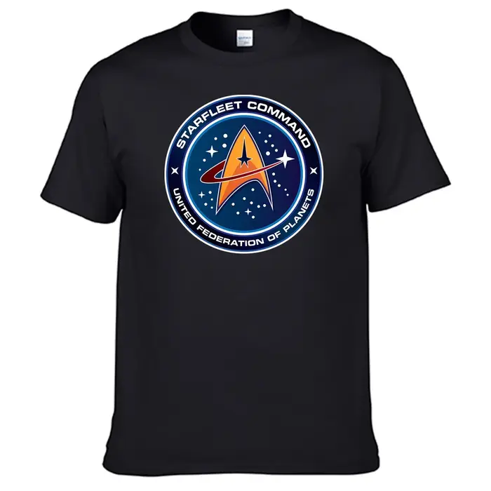 T-shirt étoiles Treks pour hommes, 100% coton