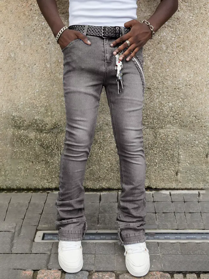 Jeans pour hommes, coupe skinny élastique