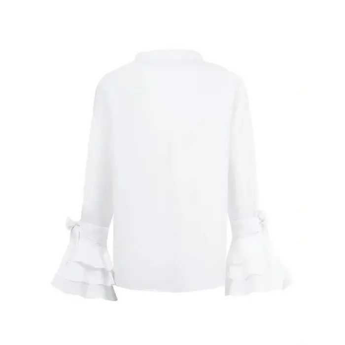 T-shirt élégant à manches longues évasées pour femmes