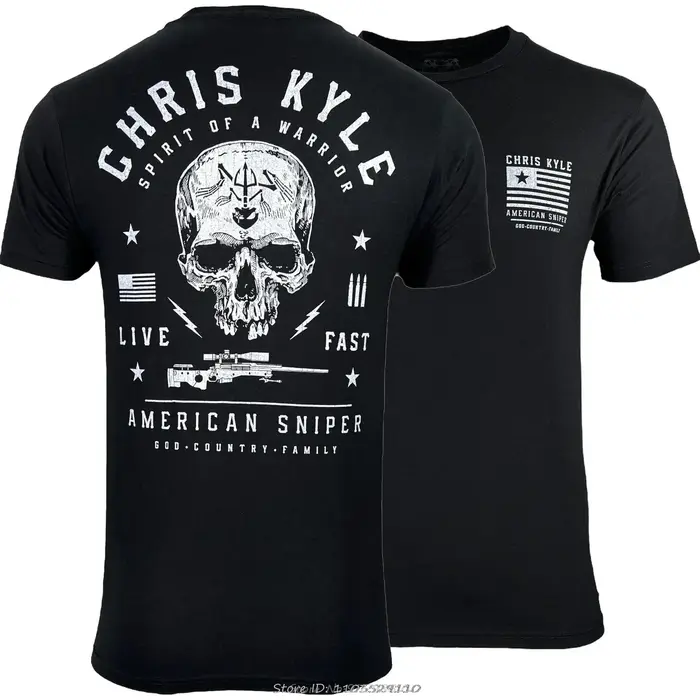 T-shirt manches courtes col rond homme, estival et décontracté, en coton, avec Spirit Of Kokor Chris