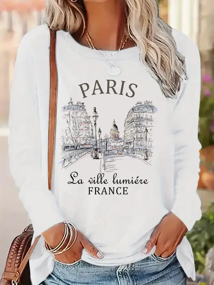 2025 mode Paris lettre impression chemise drôle gothique T-Shirt femmes décontracté