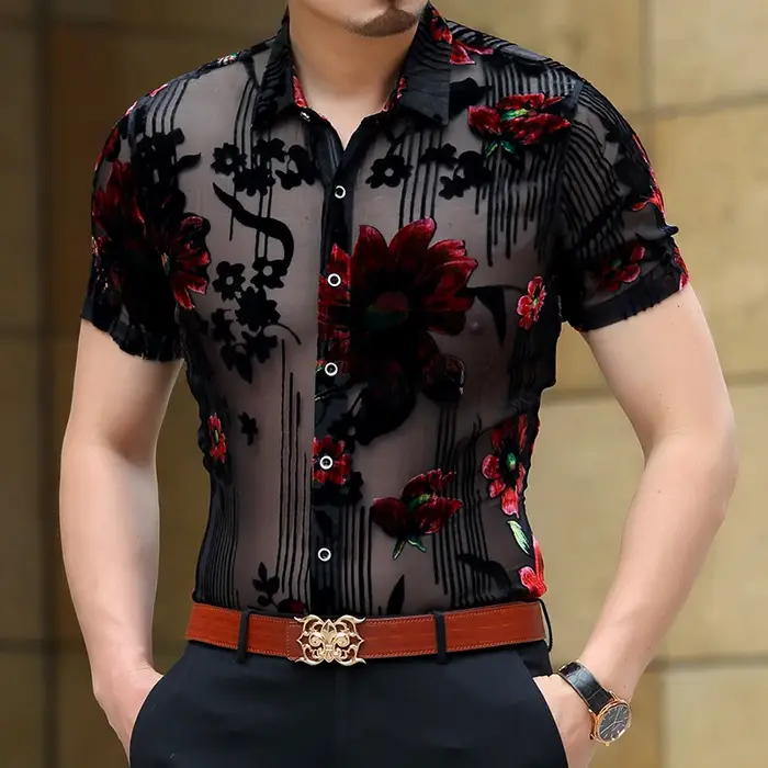 Chemise florale pour hommes