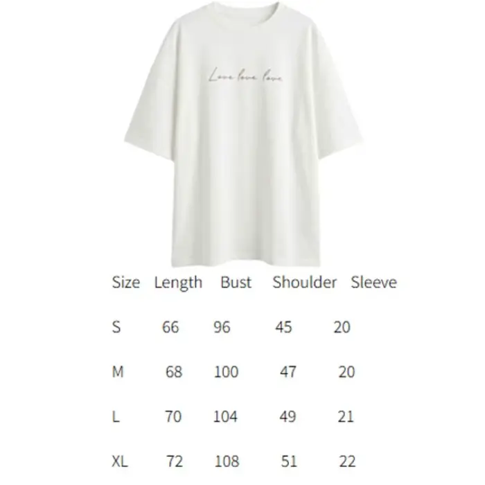 T-shirt ample pour femme à manches courtes