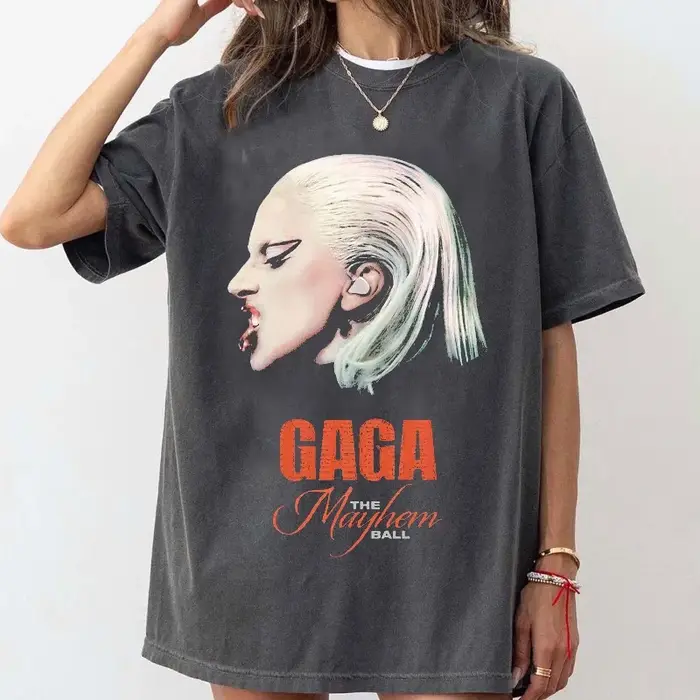 T-shirt Lady Gaga The Mayhem Ball Tour, Tee-shirt Lady Gaga, T-shirt The Mayhem Ball Tour, Lady Gaga The Mayhem Ball Tour