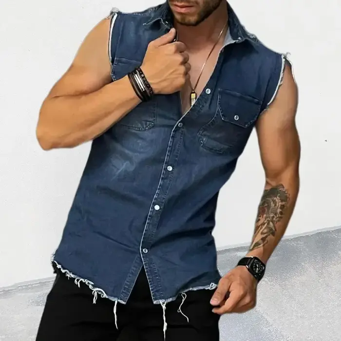 T-shirt en Denim pour hommes