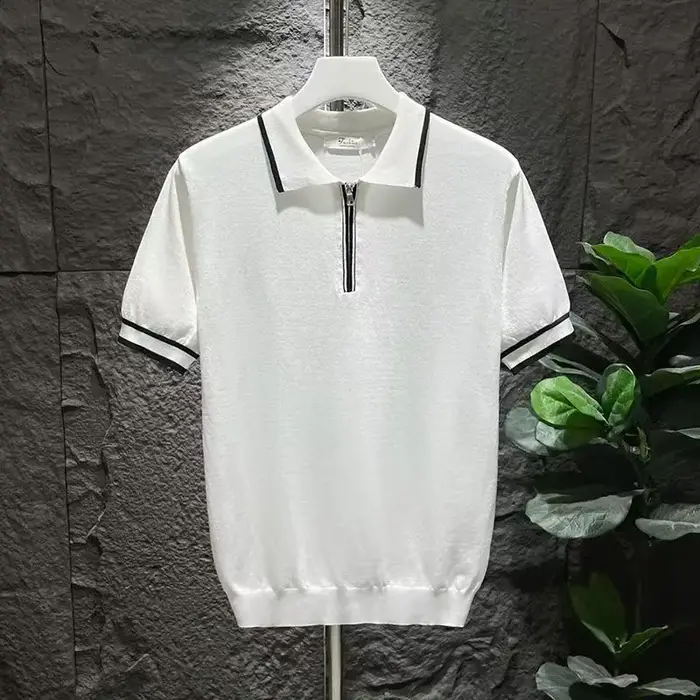 Polo de Luxe à Manches Courtes pour Homme